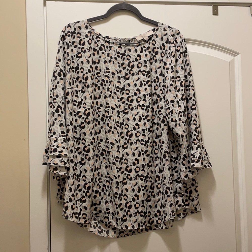 Loft Leopard print blouse
